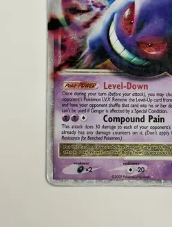 Gengar LV.X 97/99 Platinum Arceus Ultra Rare Holo Pokemon Card HP Heavily Played - Image 4