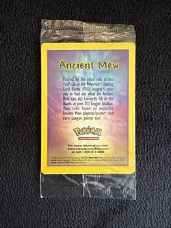 Ancient Mew SEALED Pokemon Unopened 2000 Movie Promo Holo Card X1 - RARE PROMO - Image 4
