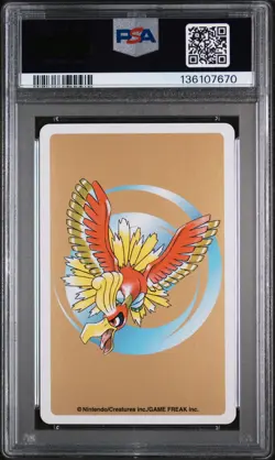 2000 POKEMON GOLD VERSION PLAYING CARDS 5 OF HEARTS #196 ESPEON PSA 9 - Image 2