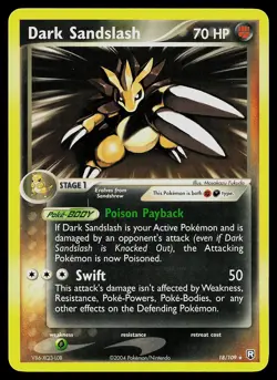 Pokemon Card - Dark Sandslash Team Rocket Returns 18/109 Rare Non-Holo - Image 1