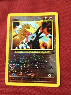 Entei #34 Black Star Promo Reverse Holo Rare Vintage Pokemon Card - NM - Image 1