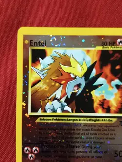 Entei #34 Black Star Promo Reverse Holo Rare Vintage Pokemon Card - NM - Image 4