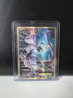 Pokemon Mewtwo EX TCG Full Art Holo Ultra Rare Card 103/108 Evolutions - Image 1