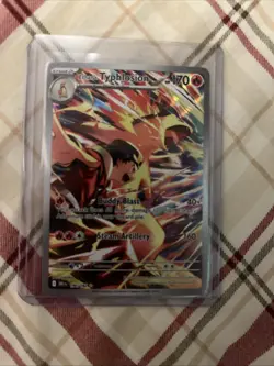 Pokemon TCG Ethan's Typhlosion Destined Rivals Illustration Rare Card 190/182 - Image 1