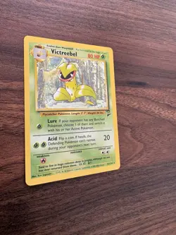 Victreebel 32/130 Base Set 2 NON-HOLO Rare Pokemon Card Vintage LP - Image 3