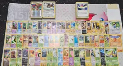 semi vintage pokemon card lot MP/DMG Holos and rares,c,un 200+ - Image 3