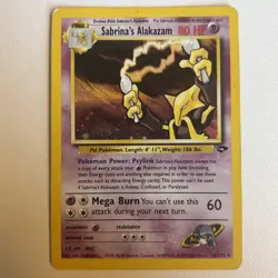 Pokemon Gym Challenge 50 Card Lot Sabrina’s Alakazam Holo Vintage WoTC - Image 2