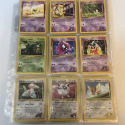 Pokemon Gym Challenge 50 Card Lot Sabrina’s Alakazam Holo Vintage WoTC - Image 5