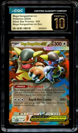 CGC 10 PRISTINE Mega Kangaskhan Ex 025 MEP Promos MEP025 Pokemon Card 147 - Image 2