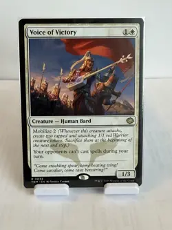 MTG Voice of Victory Creature Rare White Tarkir: Dragonstorm Regular #33 - Image 1
