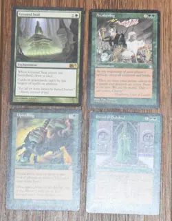 4x Rare Green MTG Enchantment Ground Seal Awakening Upwelling, Ritual of Subdual - Image 2