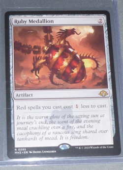 Ruby Medallion ~ NM ~ Modern Horizons 3 ~ MTG ~ Magic the Gathering - Image 1