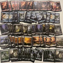 Magic the Gathering MTG Battle For Zendikar 115 Card Lot LP Full Art Basic Land - Image 1