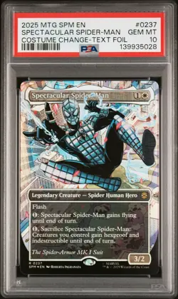 2025 MTG MARVEL'S SPIDER-MAN #0237 SPECTACULAR SPIDER-MAN PSA 10 - Image 1