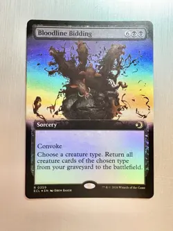 Bloodline Bidding - 359 - MTG: Lorwyn Eclipsed - Extended Art - Rare - FOIL - Image 1