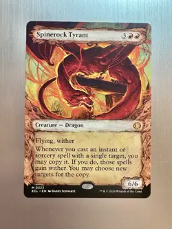 Spinerock Tyrant - 322 - MTG: Lorwyn Eclipsed - Fable Frame - Showcase - Regular - Image 1