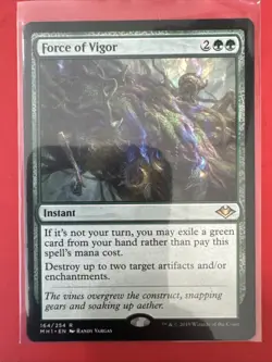 MTG Rare Force of Vigor x 1 NM - Modern Horizons - Image 1