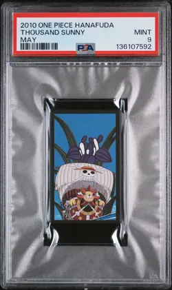 2010 ONE PIECE HANAFUDA MAY THOUSAND SUNNY PSA 9 - Image 1
