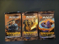 MTG Strixhaven: School of Mages Draft Boosters – 3 Sealed Packs – STX – Charity - Image 1