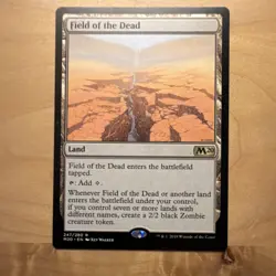 Field of the Dead Core Set 2020 Land 247/280 Rare Regular Magic: The Gathering - Image 1