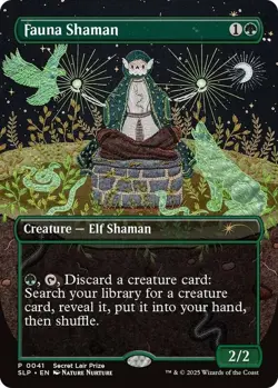 Fauna Shaman Magic mtg Light Play, English Secret Lair x1 - Image 1