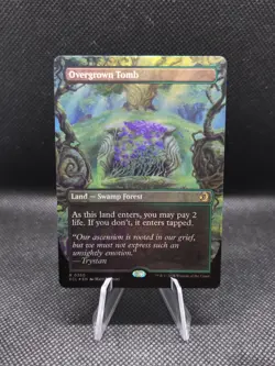 Overgrown Tomb #350 Borderless FOIL Lorwyn Eclipsed NM MTG - Image 1