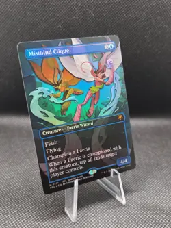 MTG Mistbind Clique 0131 *FOIL* Borderless Special Guest Lorwyn Eclipsed NM-MT - Image 2