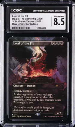 2025 MAGIC : THE GATHERING SLD : KIERAN YANNER #1857 LORD OF THE PIT CGC 8.5 - Image 1