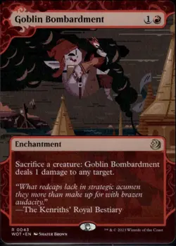 Goblin Bombardment R Wilds of Eldraine: Enchanting Tales 43 NM - Image 1