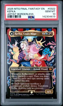 2025 MTG FINAL FANTASY #0322 KEFKA, COURT MAGE/KEFKA, RULER OF RUIN PSA 10 - Image 1