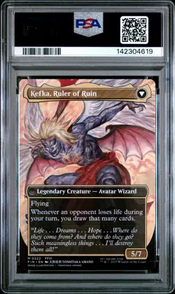 2025 MTG FINAL FANTASY #0322 KEFKA, COURT MAGE/KEFKA, RULER OF RUIN PSA 10 - Image 2