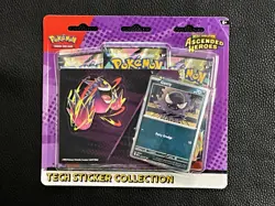 Pokemon Ascended Heroes Tech Sticker Collection 3-Pack Gastly Promo - Sealed - Image 1
