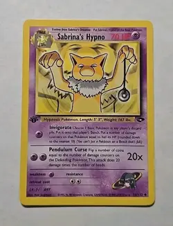 Pokemon TCG Sabrina's Hypno Gym Challenge 56/132 1st Edition Uncommon LP-Nm - Image 1