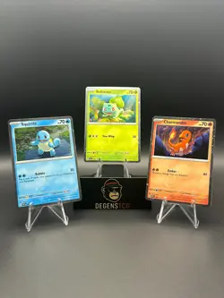 Bulbasaur Charmander Squirtle 151 Poster Promos 046 047 048 Pokemon cosmos holo - Image 1