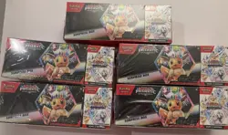 Pokemon Sam’s Club Prismatic Evolution Booster Bundle + Surprise Box. Lot of 5. - Image 1