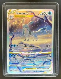 2023 Pokemon SWSH Crown Zenith Glaceon VST Galarian Gallery #GG40/GG70 - Image 1