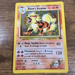 Pokemon Blaine's Arcanine Holo Rare Gym Challenge 1/132 LP - Image 1