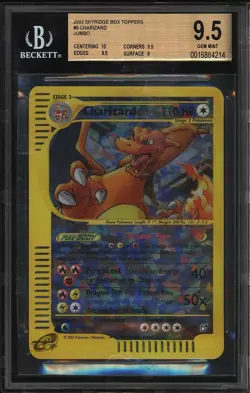 Pokemon 2003 Charizard 9 Crystal Type Jumbo Skyridge Box Topper BGS 9.5 - Image 1