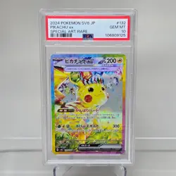 2024 Pokemon SV (JP) sv8 Pikachu ex Special Art Rare #132/106 PSA 10 - Image 1