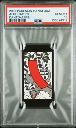 2013 POKEMON HANAFUDA KANTO APRIL AERODACTYL PSA 10 - Image 1