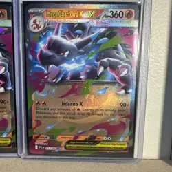 Mega Charizard X Ex 013/094 Phantasmal Flame Double Rare LOT of 3 - Image 4