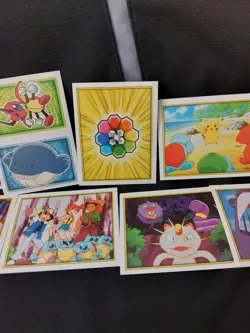 Vintage Pokemon Merlin Sticker Lot Of 13 - Regular - Near Mint - Image 4