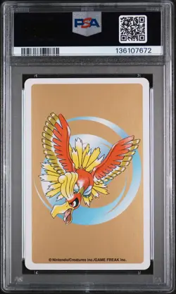 2000 POKEMON GOLD VERSION PLAYING CARDS 7 OF HEARTS #244 ENTEI PSA 10 - Image 2