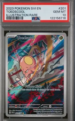 2023 Pokemon TCG SVI EN Toedscool Illustration Rare PSA 10 - Image 1