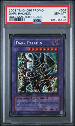 Dark Paladin DMG-001 Secret Rare Promo Yugioh PSA 10 *522 - Image 1