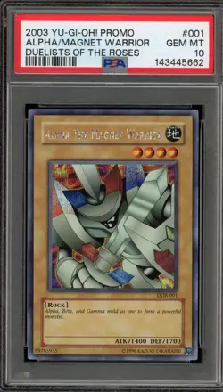 Yu-Gi-Oh! Alpha The Magnet Warrior Duelist of the Roses Promo DOR-001 PSA 10 - Image 1
