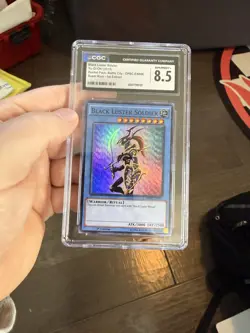 2015 Yugioh Black Luster Soldier DPBC-EN006 Super Rare Holo 1st Edition CGC 8.5 - Image 1
