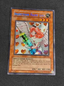 Yugioh Injection Fairy Lily LOD-100 Secret Rare Unlimited NM - Image 1