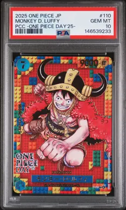 2025 ONE PIECE JPN PREMIUM COLLECTION ONE PIECE DAY'25 MONKEY D LUFFY PSA 10 - Image 1