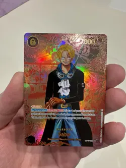 One Piece CCG Sabo Manga English Red Manga Op13-120 Super Rare Custom Card - Image 1